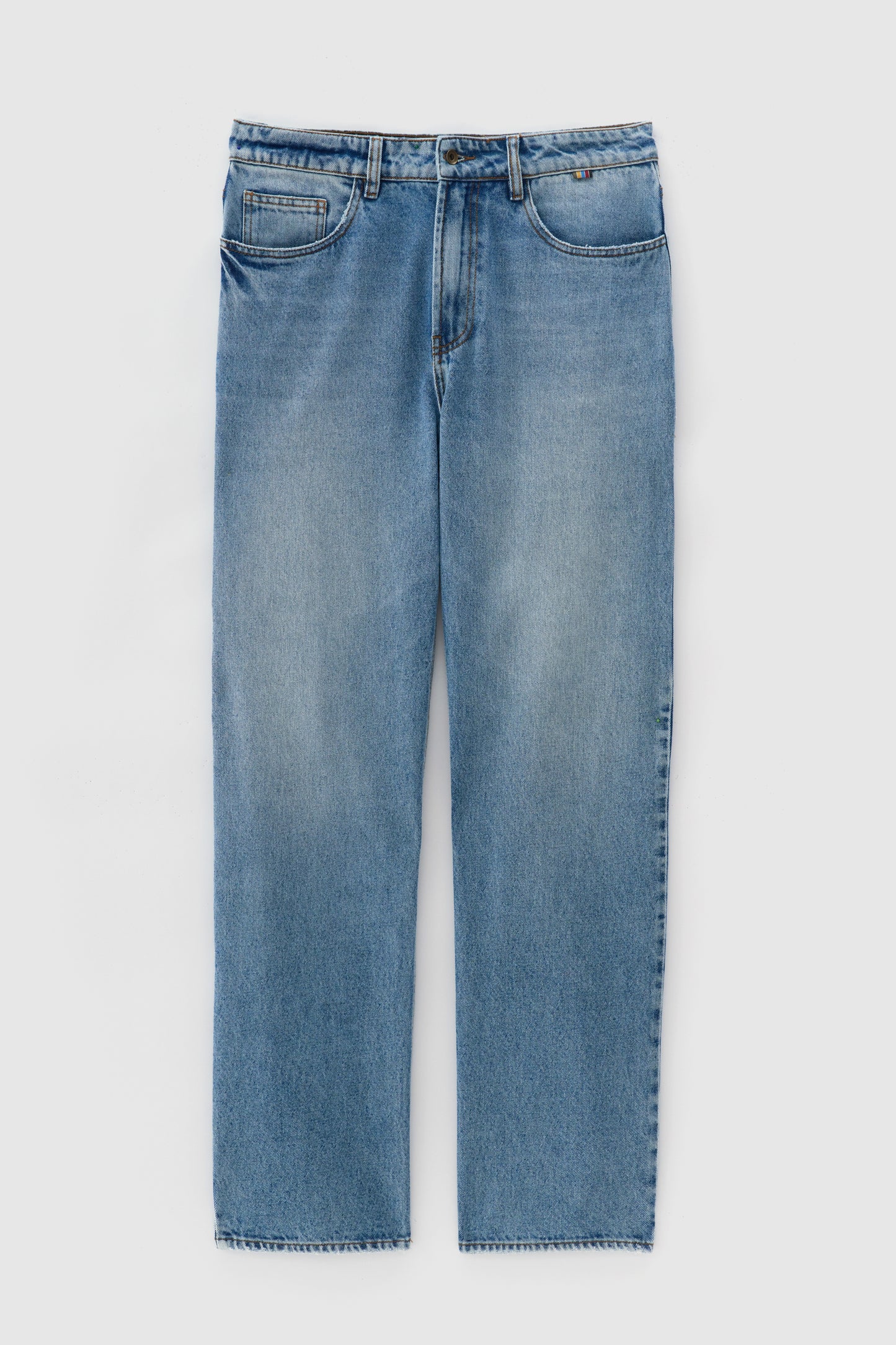 Calça Jeans Straight Five Pockets - Media