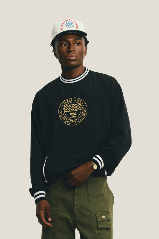 Casaco Crewneck Nylon - Preto