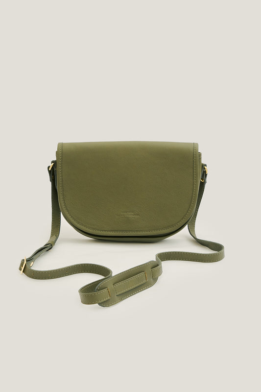 Bolsa de Couro Half Moon - Verde