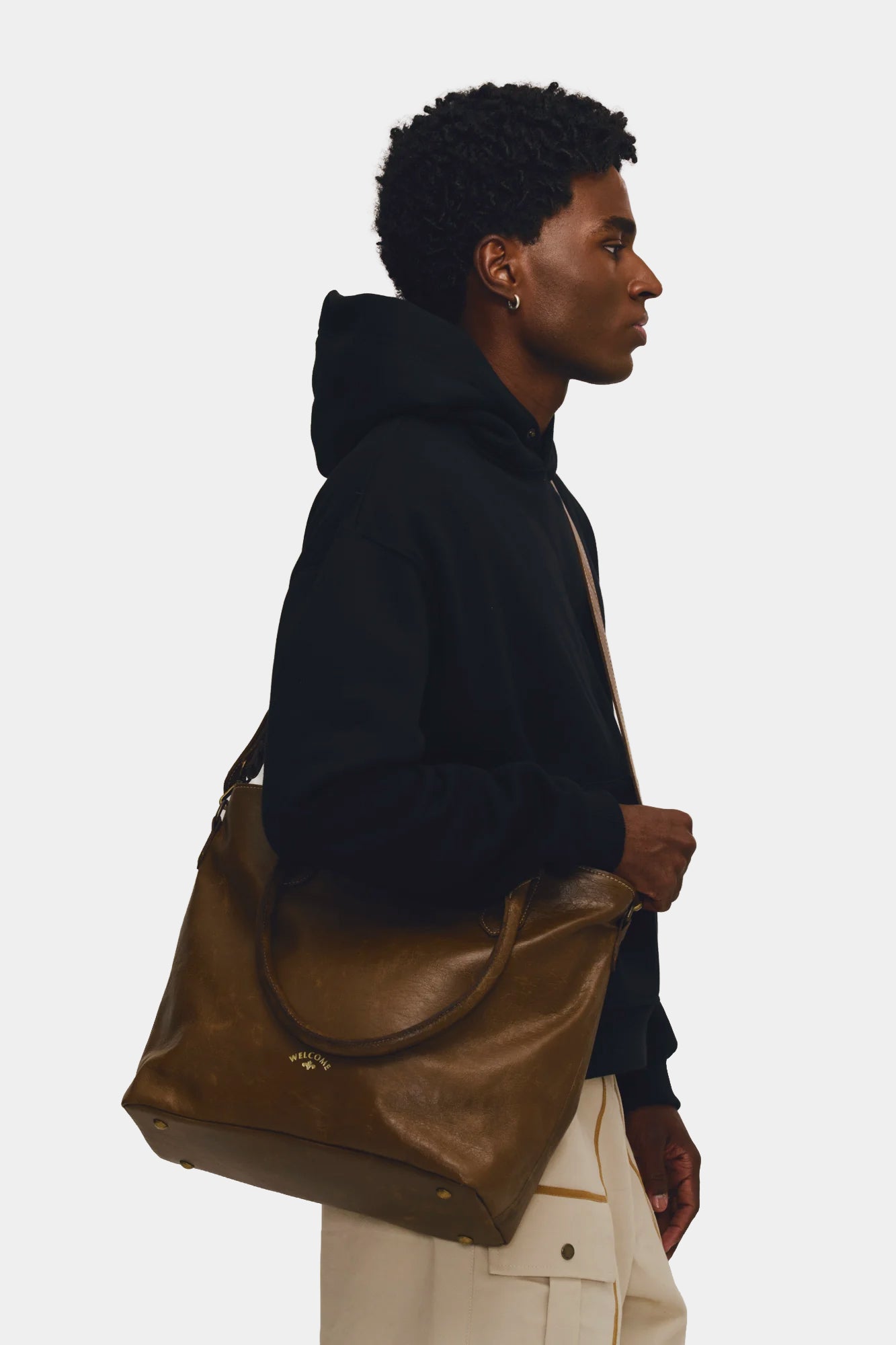 Bolsa de Couro Capanema - Marrom Cacau