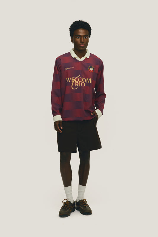 Camisa Jersey Cherry - Vinho e Rosa