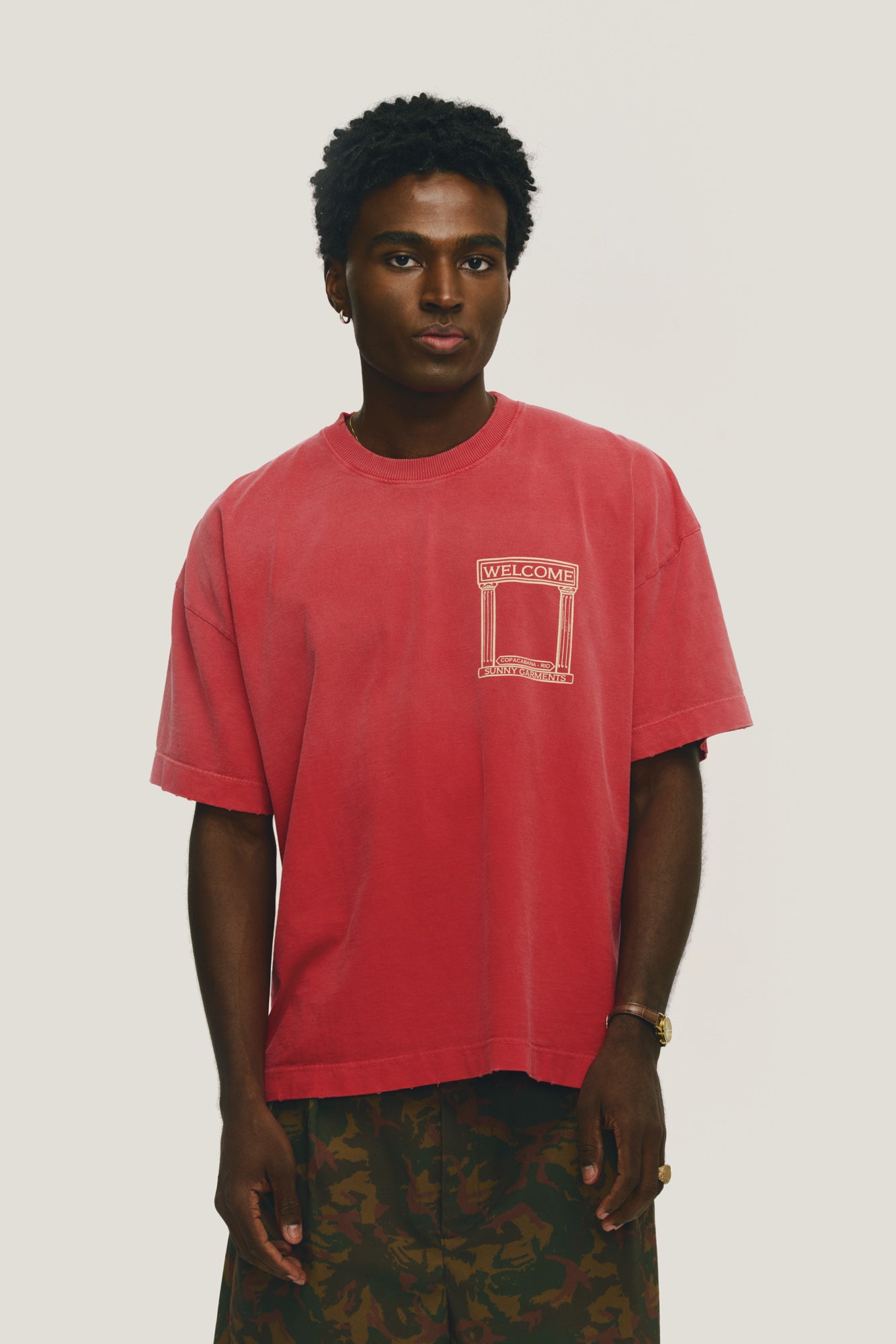 T-Shirt Boxy Fit Prize - Vermelha Stoned