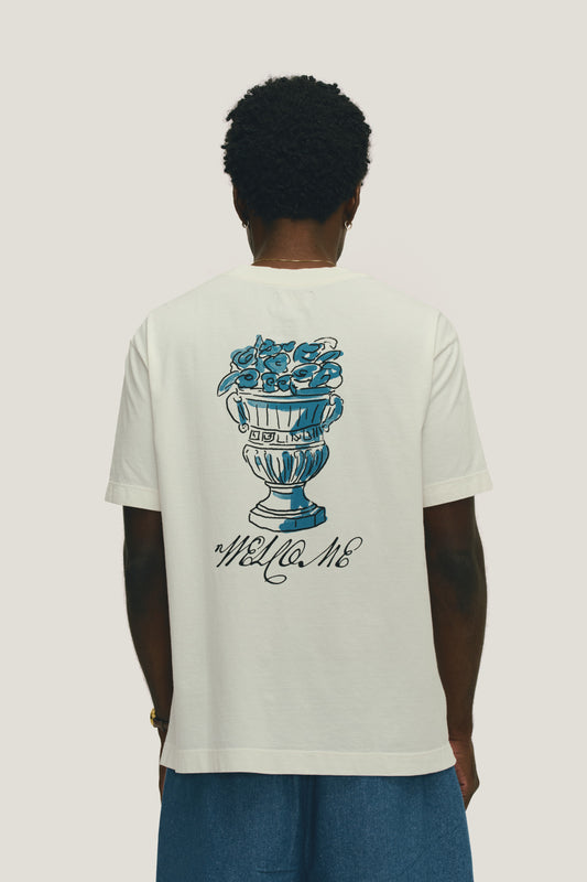 T-Shirt Regular Fit Vase - Off White