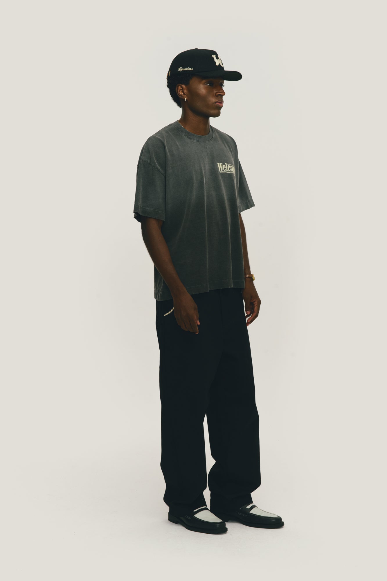 T-Shirt Boxy Fit Taxi Rider - Preto Stoned