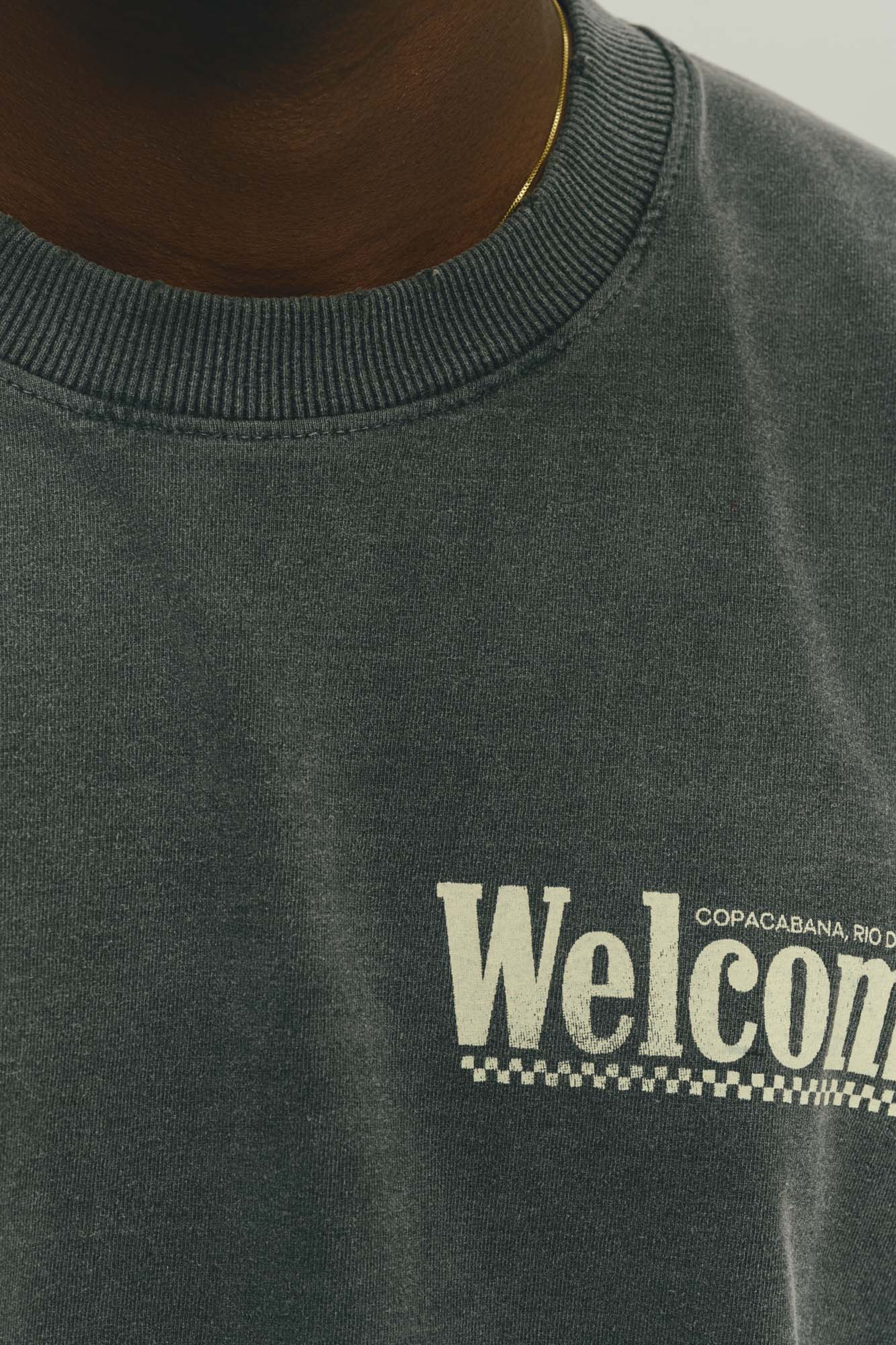 T-Shirt Boxy Fit Taxi Rider - Preto Stoned
