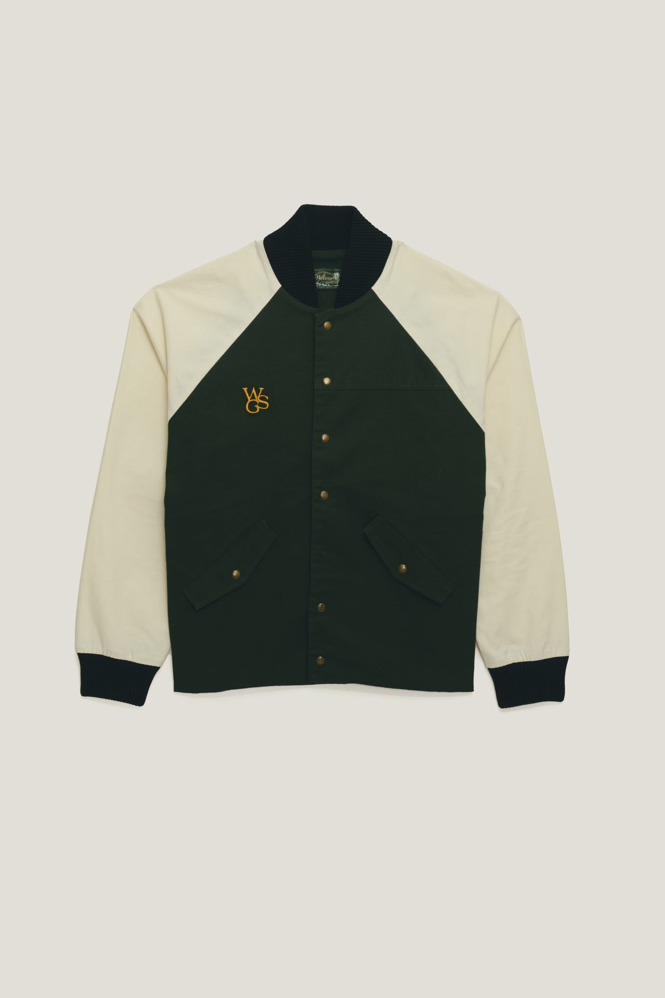 Jaqueta Bomber Raglan - Preto e Verde