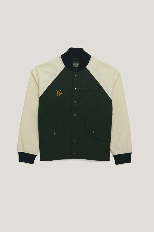 Jaqueta Bomber Raglan - Preto e Verde