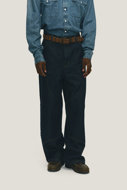 Calça Jeans Western Wide - Índigo