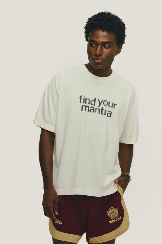 T-Shirt Boxy Fit Mantra Olympikus + Welcome - Off White