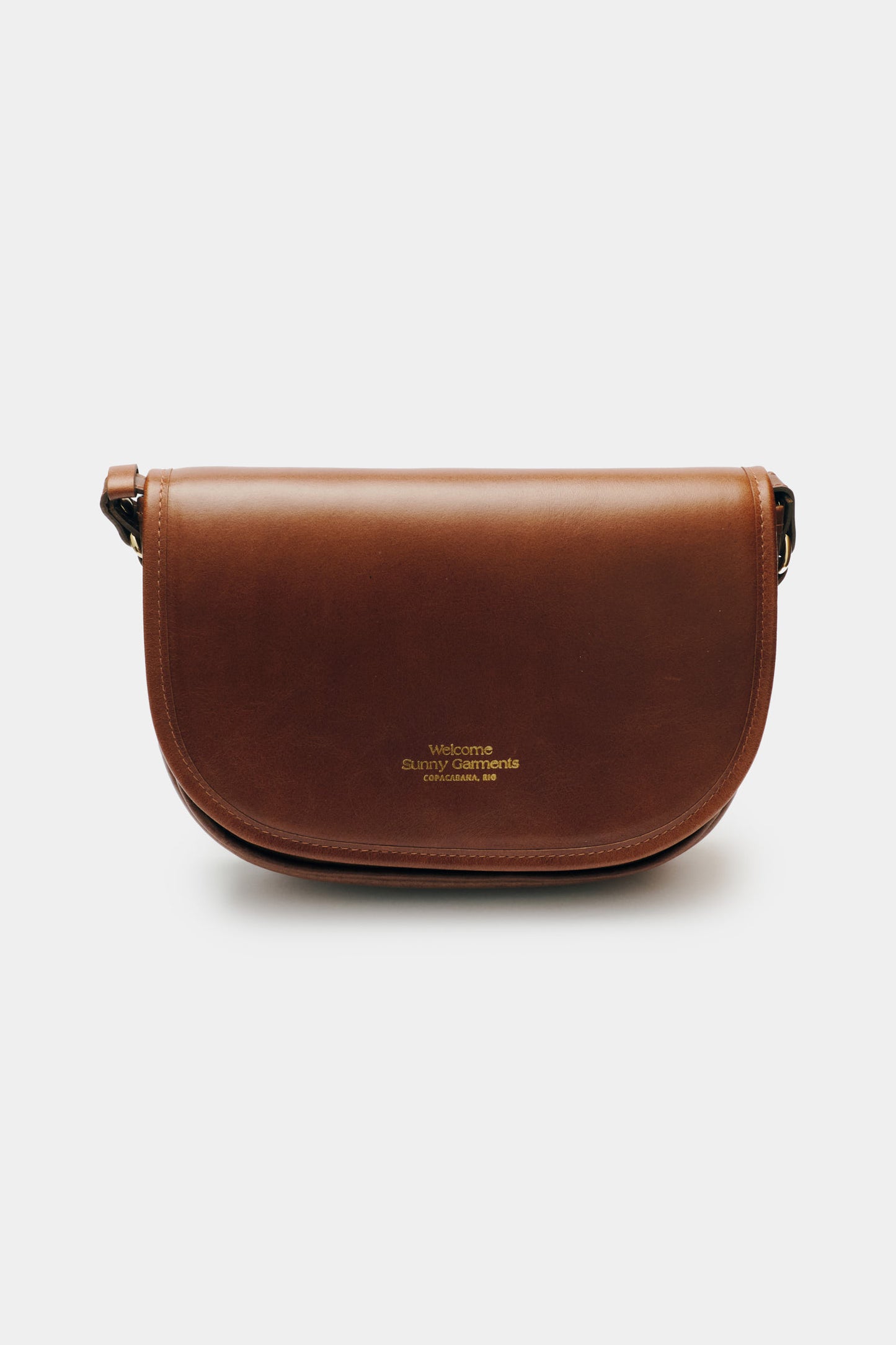 Bolsa de Couro Half Moon - Marrom Caramelo
