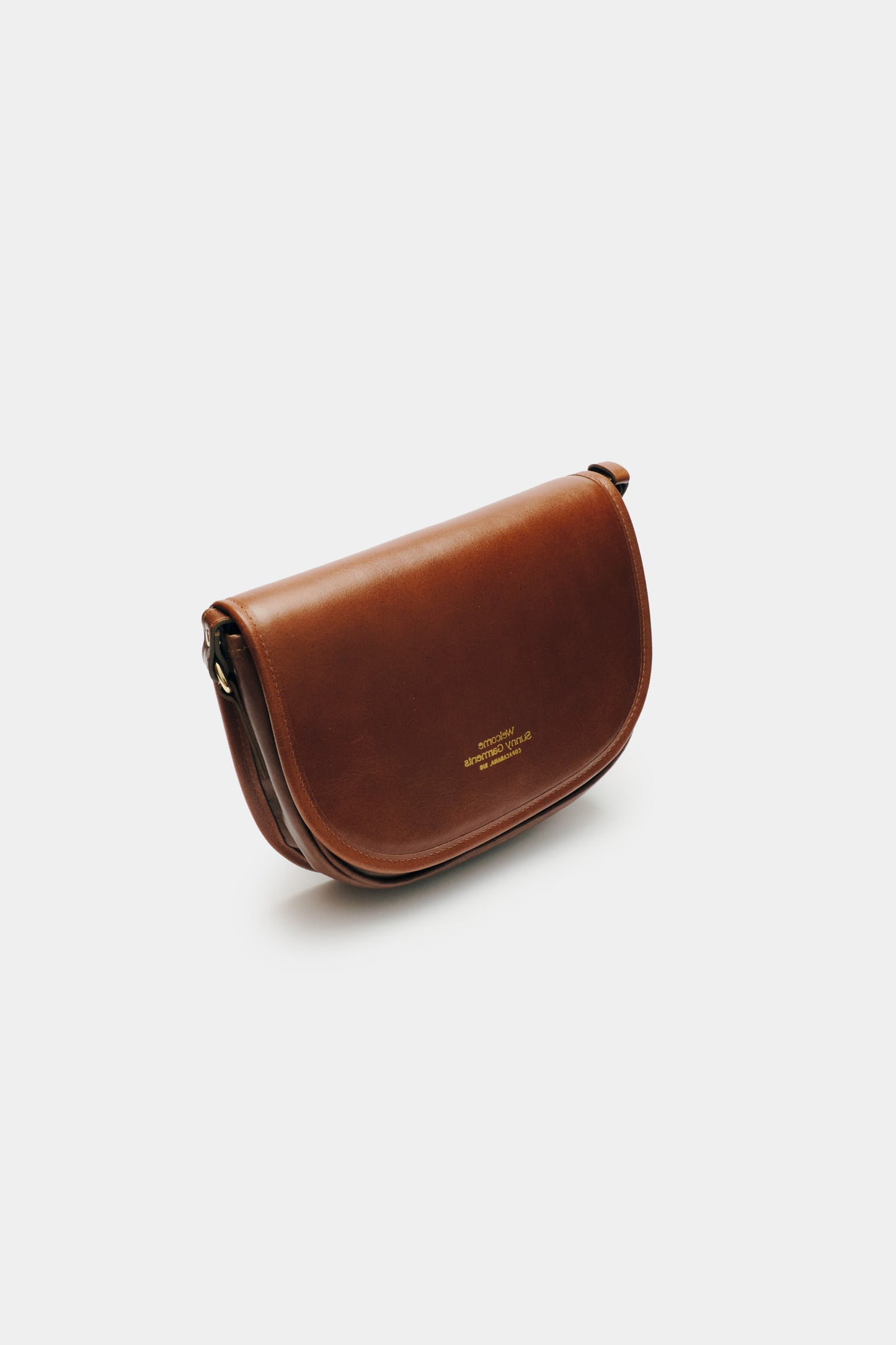 Bolsa de Couro Half Moon - Marrom Caramelo