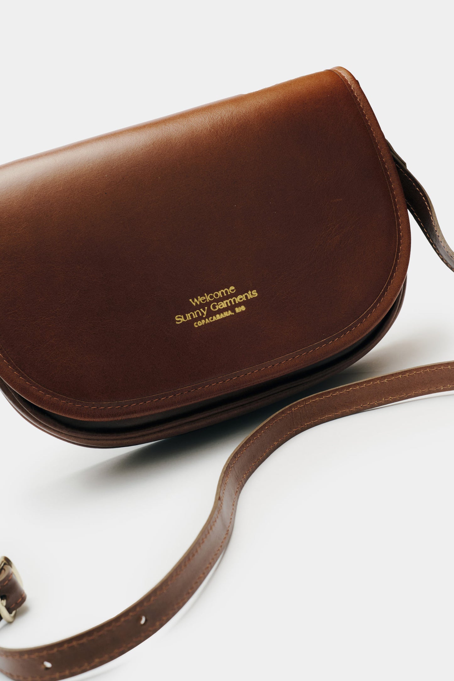 Bolsa de Couro Half Moon - Marrom Caramelo