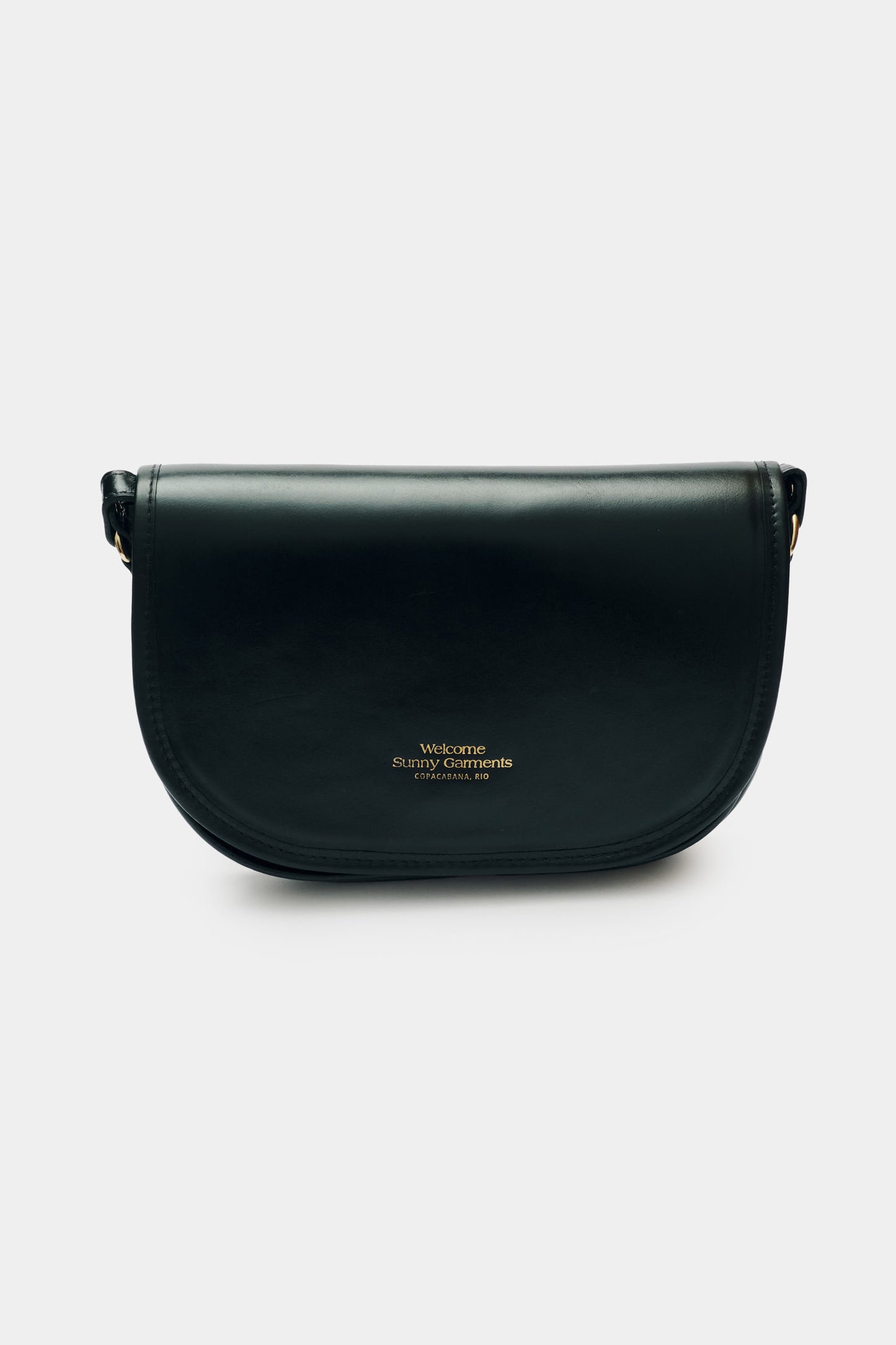 Bolsa de Couro Half Moon - Preta