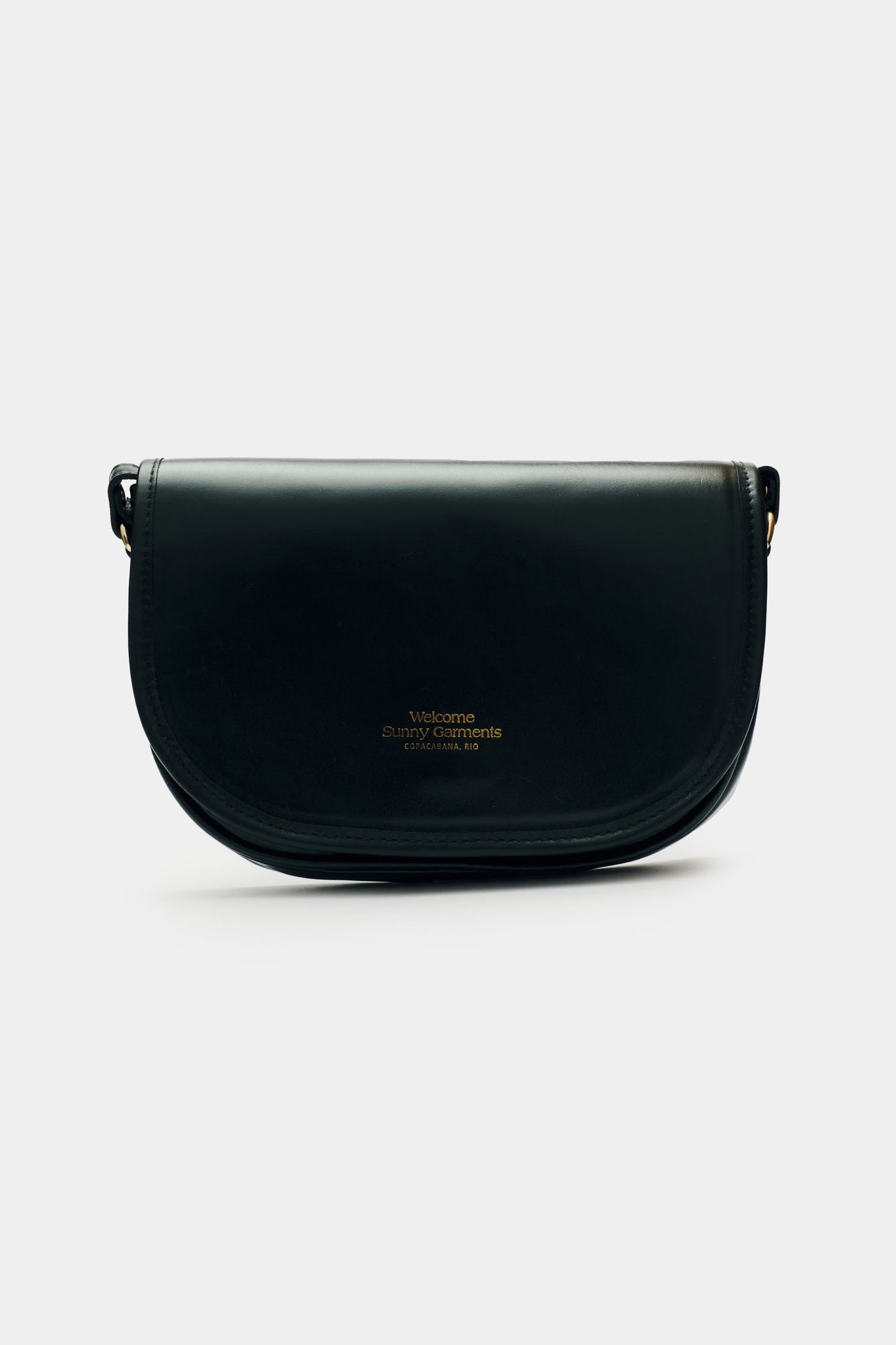 Bolsa de Couro Half Moon - Preta