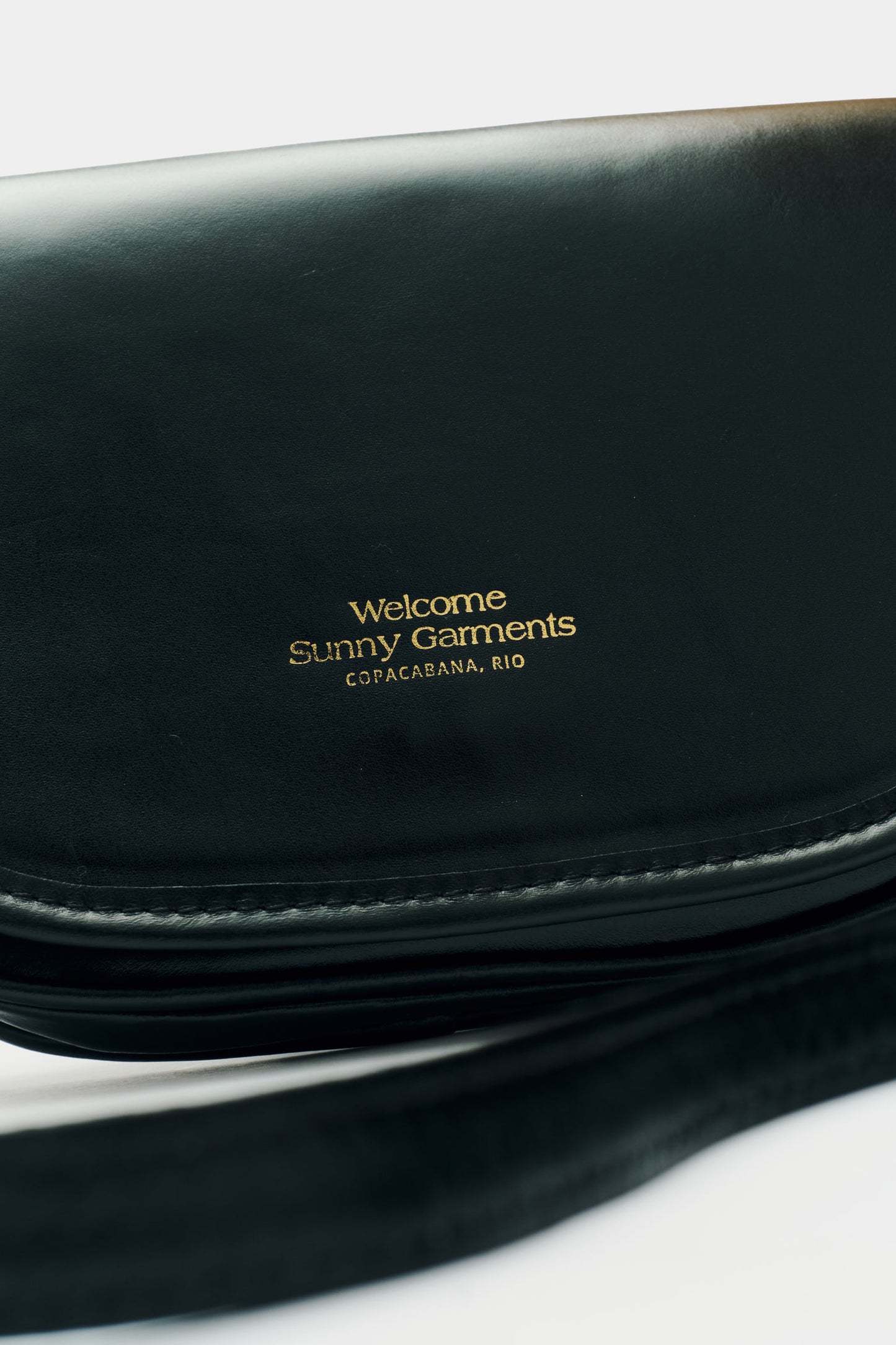 Bolsa de Couro Half Moon - Preta