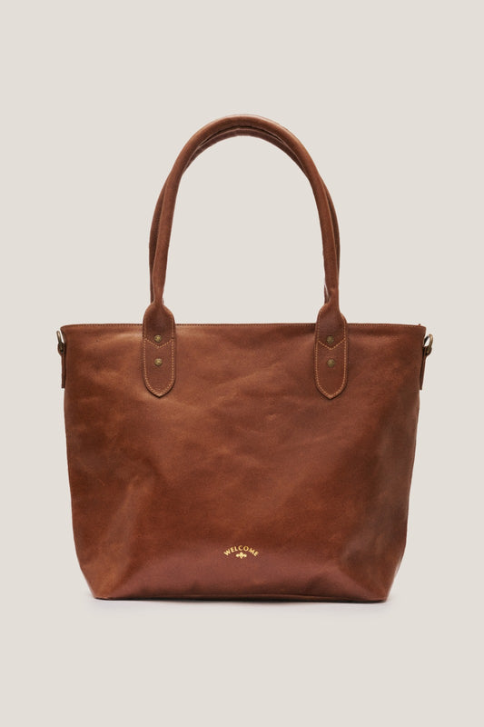 Bolsa de Couro Capanema - Marrom Caramelo