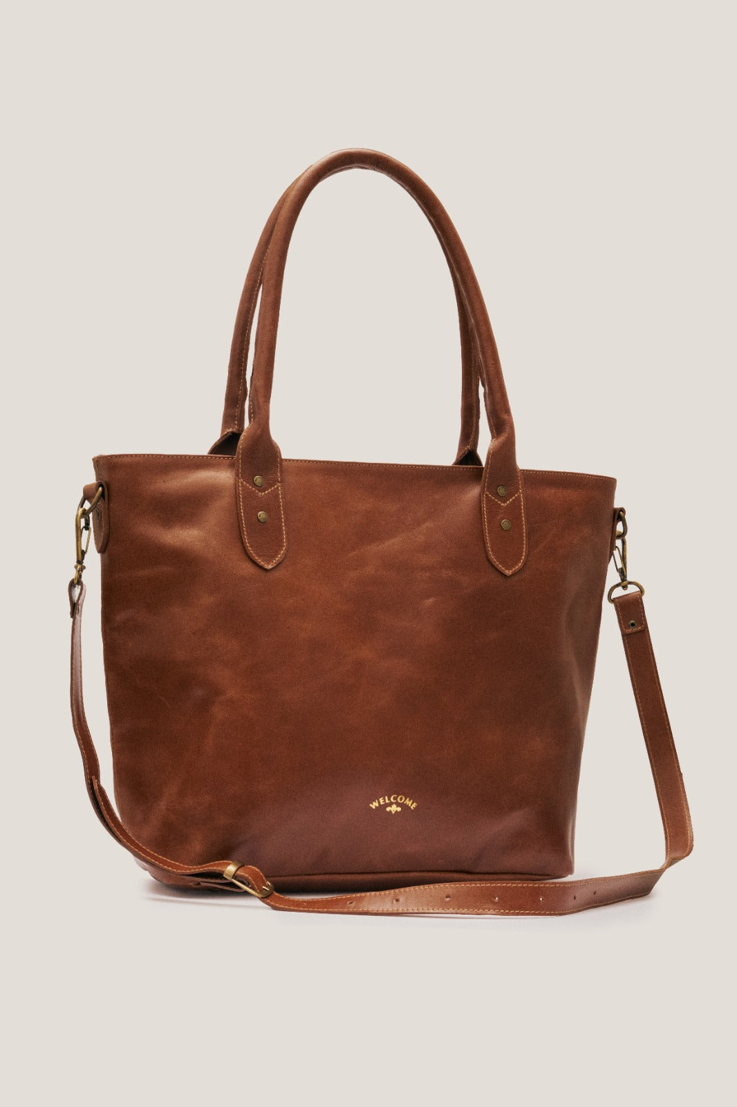 Bolsa de Couro Capanema - Marrom Caramelo