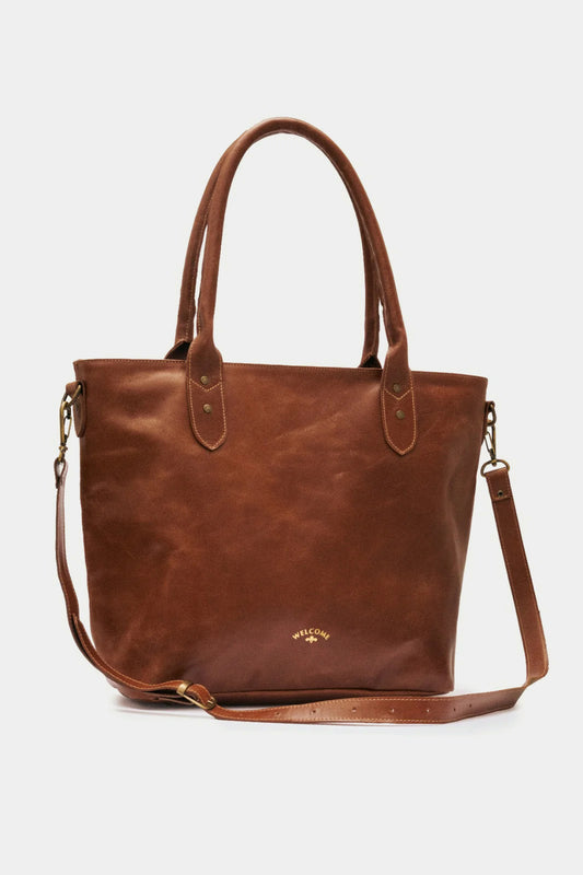 Bolsa de Couro Capanema - Marrom Caramelo